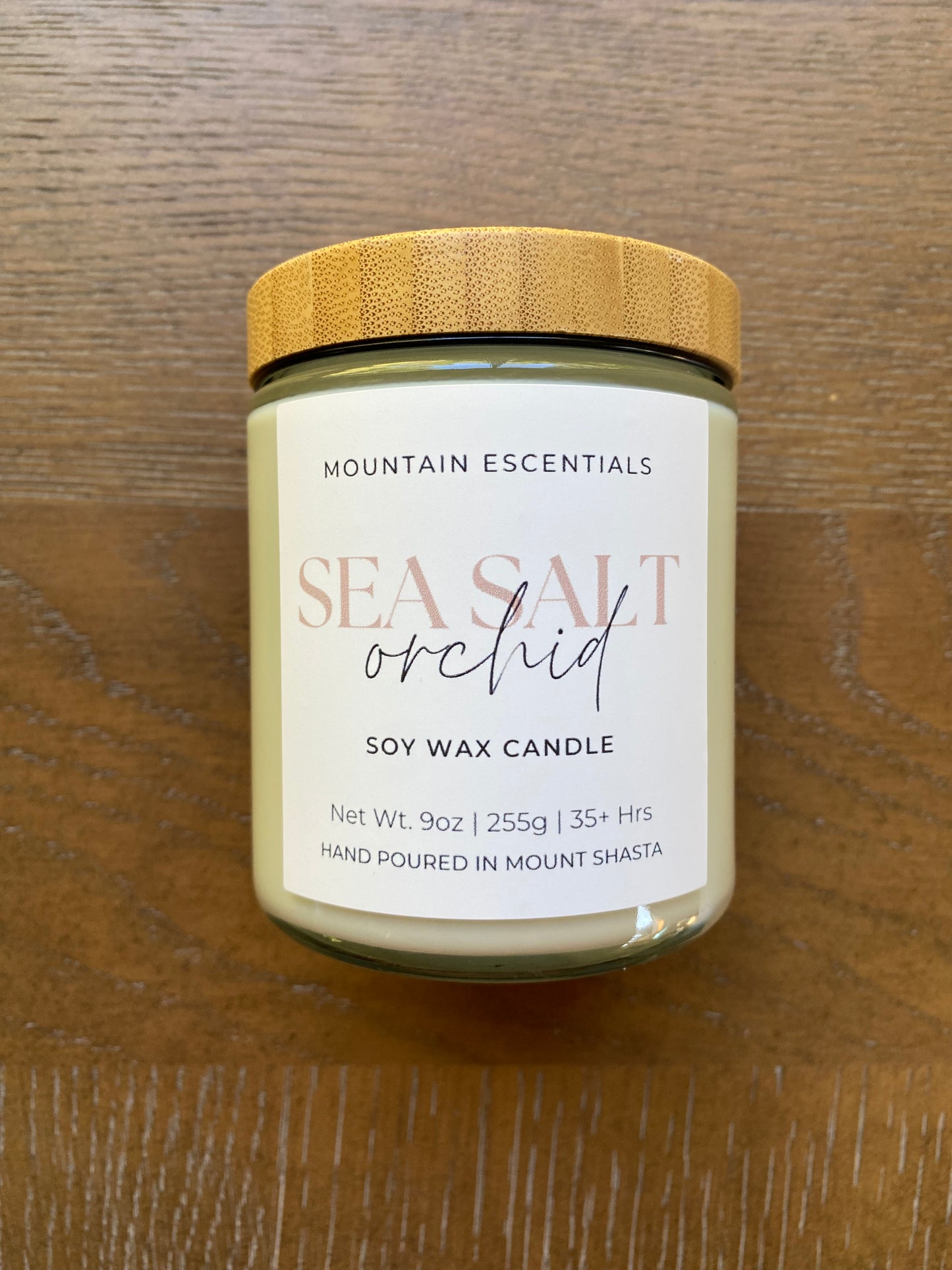 Sea Salt Orchid 9 oz soy wax candle