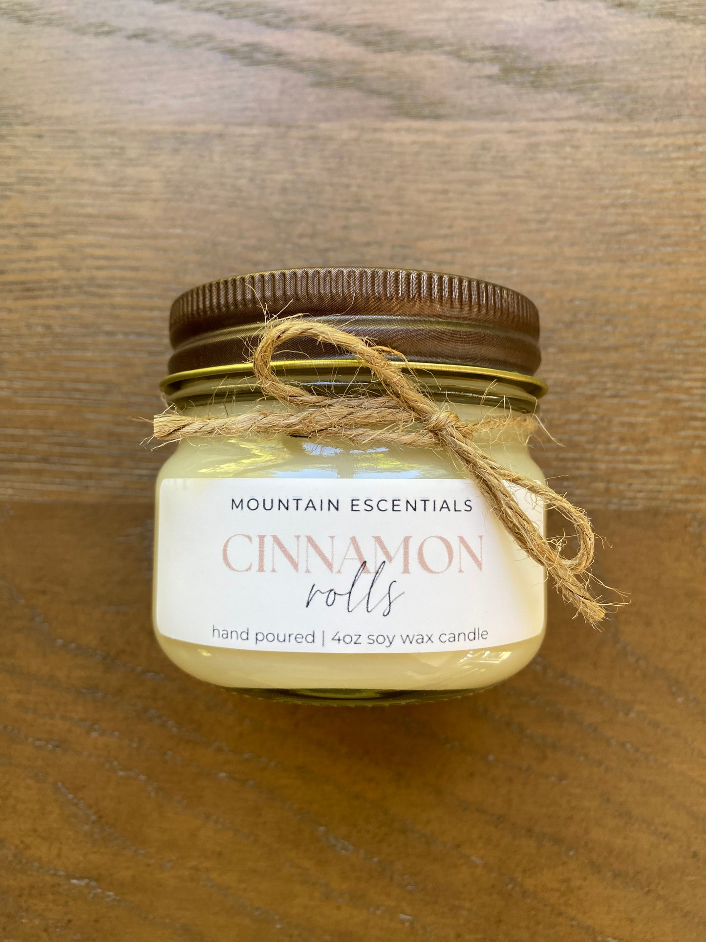 Cinnamon Rolls 4 oz mason jar soy wax candle